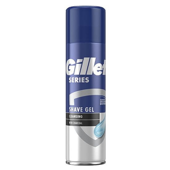 Gillette Čistilni gel za britje z ogljem 200 ml