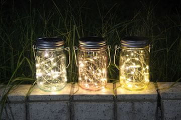 Modee LED solarna vrtna steklena svetilka