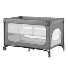 Lionelo potovalna posteljica JASMIN EASY FOLD GREY STONE