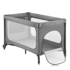 Lionelo potovalna posteljica JASMIN EASY FOLD GREY STONE