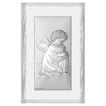 shumee Slika angel varuh srebrna moderna nad posteljo | Velikost: 9x15,5 cm | Šifra: BC6763/2FB