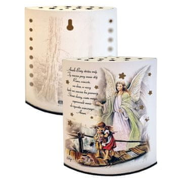 shumee Svetilka s sliko angela | Velikost: 14x18cm | Šifra: ESL1582P