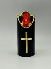 shumee ZLATA/SREBRNA ČRNA SVEČA RICO CORTINA 5X15 CM 2/23/LUX ČRNA/ZLATA/RDEČA