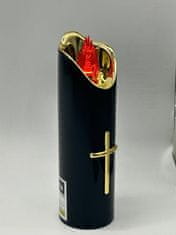 shumee ZLATA/SREBRNA ČRNA SVEČA RICO CORTINA 5X17 CM 3/23/LUX ČRNA/ZLATA/RDEČA