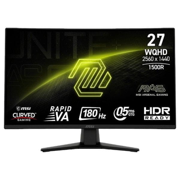 MSI MAG 274CQF monitor, 68,5 cm, WQHD, Rapid VA, črn (MONMSI00025)