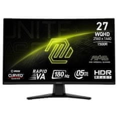 MSI MAG 274CQF gaming monitor, 68,5 cm, WQHD, Rapid VA, črn (MONMSI00025)