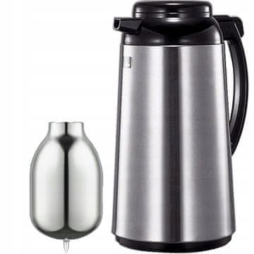 shumee Termo vrč s steklenim vložkom ZOJIRUSHI AFFB-10S-XA 1L srebrne barve