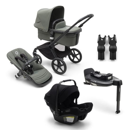 Bugaboo  Fox 5 travel+ BLACK/FOREST GREENFOREST GREEN, komplet 4v1