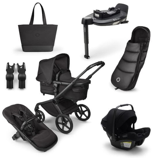 Bugaboo  Fox 5 Noir Limited Edition BLACK MOONLIGHT, Winter Travel+ bundle