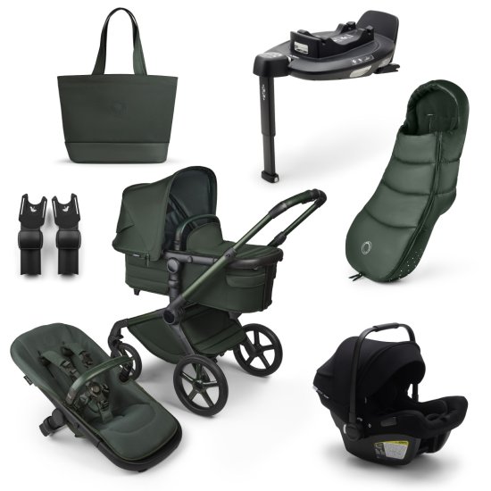 Bugaboo  Fox 5 Noir Limited Edition MIDNIGHT GREEN, Winter Travel+ bundle
