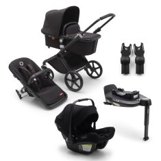 Bugaboo  Fox Cub travel+ komplet BLACK/MIDNIGHT BLACKMIDNIGHT BLACK