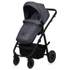 Lionelo Otroški voziček AMBER PLUS 3V1 2025 GREY GRAPHITE