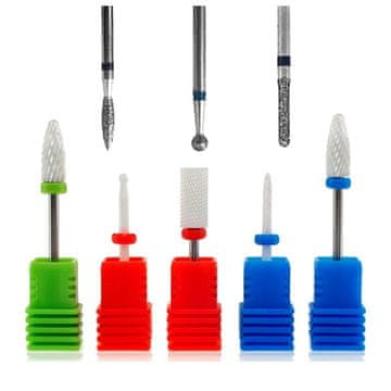 WOWO Set svedrov za nohte 8 kosov