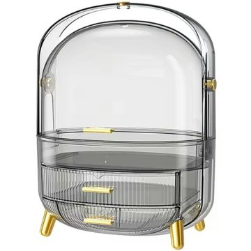 WOWO Kozmetični kovček/organizator - Kozmetični kovček za nakit prozoren led