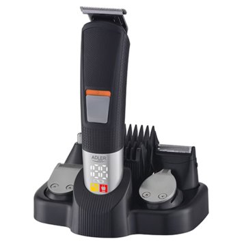WOWO ADLER trimer 5-v-1 set za nego z LED zaslonom in stojalom za polnjenje