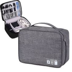 LIVEFY organizator za kable / elektroniko CableSafe, siv