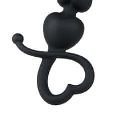 Easytoys Analne kroglice Easytoys Heart Handle, črna