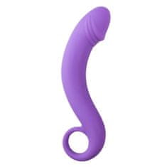 Easytoys Ukrivljen analni dildo - vijoličen