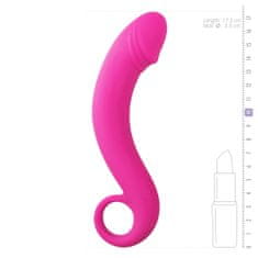 Easytoys Ukrivljen analni dildo - roza