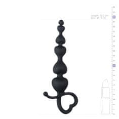 Easytoys Analne kroglice Easytoys Heart Handle, črna