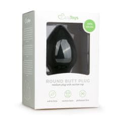 Easytoys Analni čep Round, črn - medium