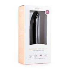 Easytoys Dildo s prisesalno kapico, črn