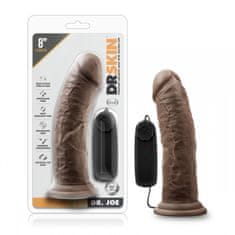 Dr. Skin Vibracijski dildo Dr. Skin - Dr. Joe, 20 cm, temno rjav