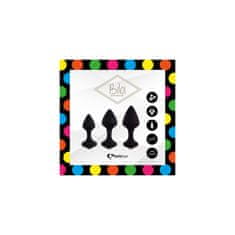 Feelztoys Trodelni set analnih čepov FeelzToys - Bibi, črn