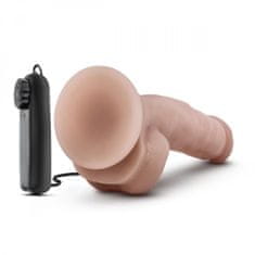 Dr. Skin Vibracijski dildo Dr. Skin - Dr. Jay, 22 cm, kožni