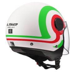 LS2 Jet čelada za skuter Sphere LUX II Urby (OF558), bela/zelena/rdeča