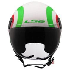 LS2 Jet čelada za skuter Sphere LUX II Urby (OF558), bela/zelena/rdeča