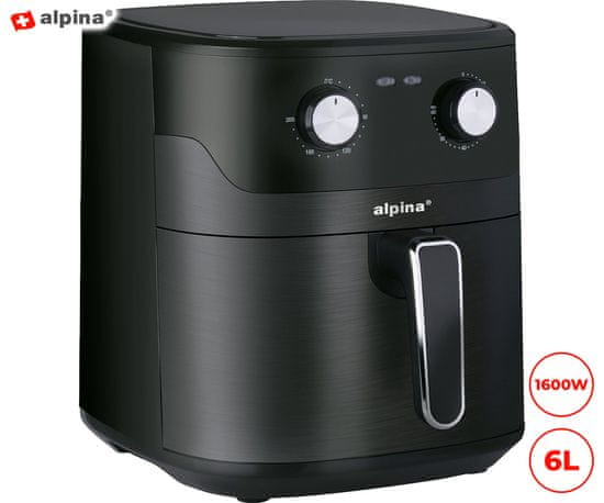Alpina XXL cvrtnik na vroč zrak, 6 L, 1600 W