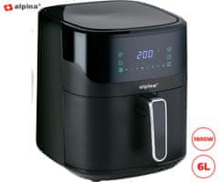 Alpina XXL cvrtnik na vroč zrak, 6 L, 1600 W, digitalni