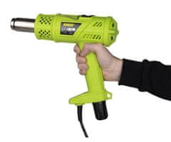 Kinzo Garden 3v1 električni gorilnik za uničevanje plevela, 2000W, 550l/min, do 360°C, 100cm kabel, zelen