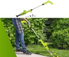 Kinzo Garden 3v1 električni gorilnik za uničevanje plevela, 2000W, 550l/min, do 360°C, 100cm kabel, zelen