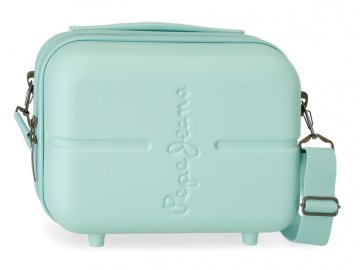 Joummabags PEPE JEANS Highlight Turquesa, Potovalni kozmetični kovček, 21x29x15cm, 7683925
