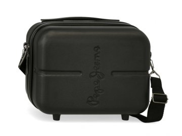 Joummabags PEPE JEANS Highlight Negro, Potovalni kozmetični kovček, 21x29x15cm, 7683921
