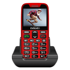 Evolveo Easyphone XR telefon na tipke, rdeč