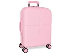Jada Toys PEPE JEANS Highlight Light Pink, ABS Potovalni kovček, 55x40x20cm, 37L, 768912C (majhen)