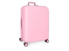 Jada Toys PEPE JEANS Highlight Light Pink, Potovalni kovček, 70x48x28cm, 79L, 768922C (srednja doba trajanja)