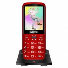 Evolveo Easyphone XO telefon na tipke, rdeč