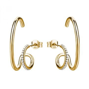 Rosato Dvojni pozlačeni uhani Bianca RZBI77