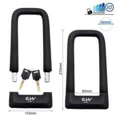 Mobystyle Jeklena ključavnica U-Lock EWLK023