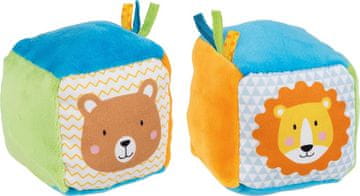 Goki Fabric cube Medvedek in lev