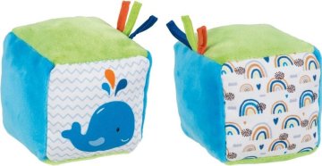 Goki Tkaninska kocka Kit in mavrica