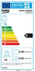 Beko BCBIE17300KSB vgradna pečica, 72 l