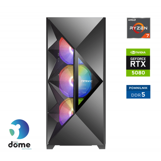 Anni Gamer Elite namizni računalnik, R7-7800X3D, 64GB, SSD2TB, RTX5080, FreeDOS