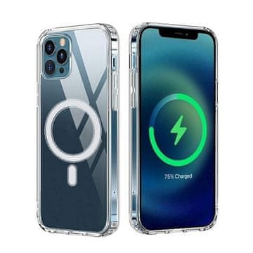 Mobystyle Ovitek za iPhone 16 Pro MagSafe Anti Shock - prozoren