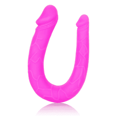 CalExotics Pink Double Dong AC/DC Dong dvostranski dildo - svetlo roza