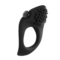 Lola Games Pure Passion Polnočni vibracijski obroček Black - Black